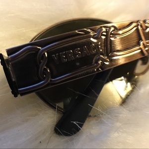 Vintage Gianni Versace x07 sunglasses bronze